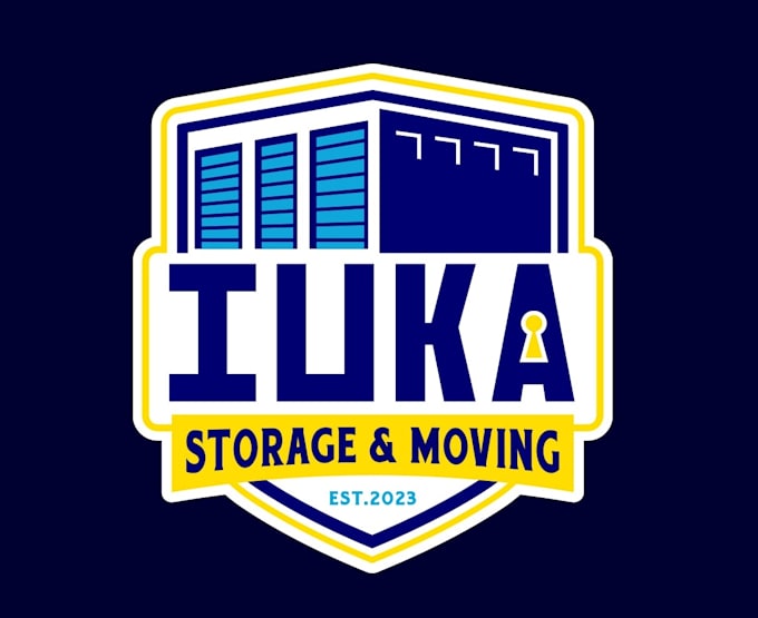 do attractive vintage, badge, storage logo design