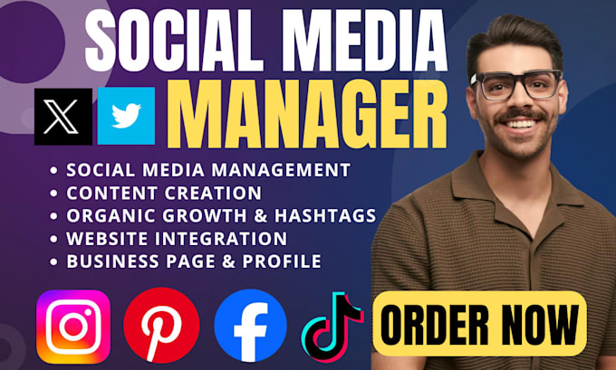 Be your professional social media manager for instagram facebook tiktok ...