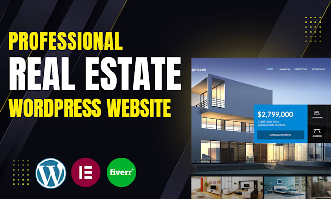 design a professional wordpress real estate website