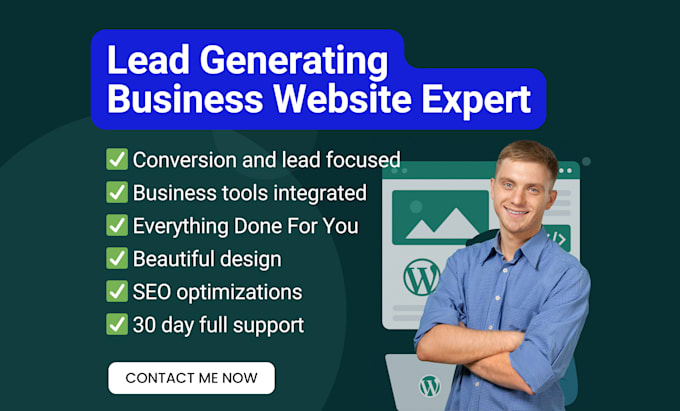 design a modern business website optimized for lead generation