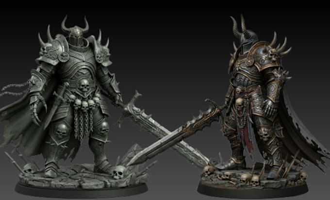 do 3d character model warhammer40k model, warhammer40k miniature for 3d printing