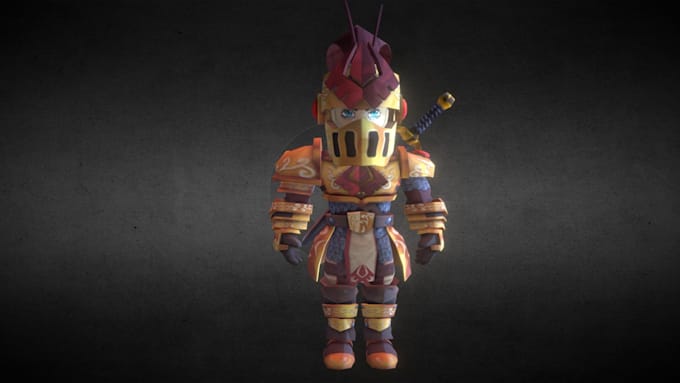 create a 3d modeled armor and clothing for roblox