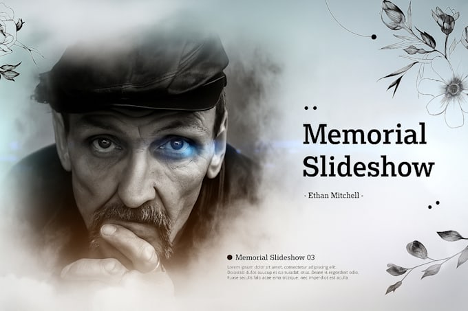 memorial slideshow video, funeral slideshow video, tribute slideshow