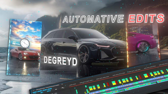 edit car tiktok and reels, professional car editing