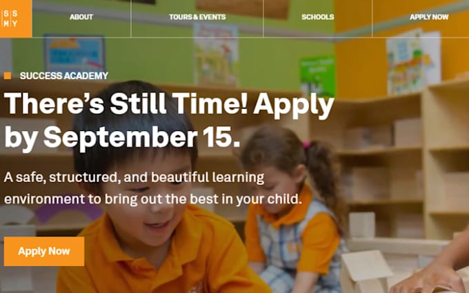 build squarespace charter school website elementary school kindergarten website