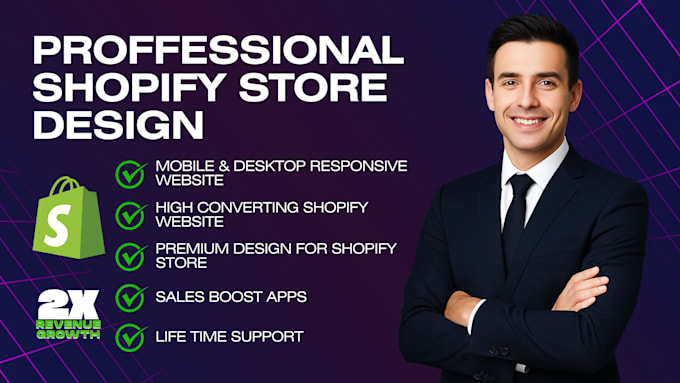 design a professional and modern shopify store