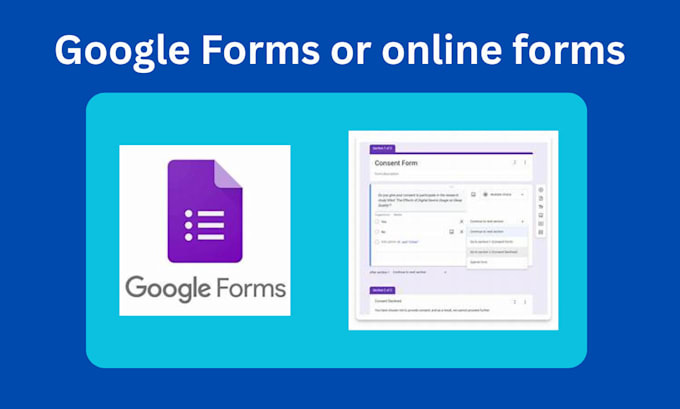 professionally create google forms or other online forms