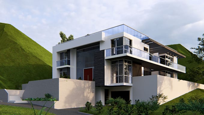 do professional 3d exterior design and rendering services