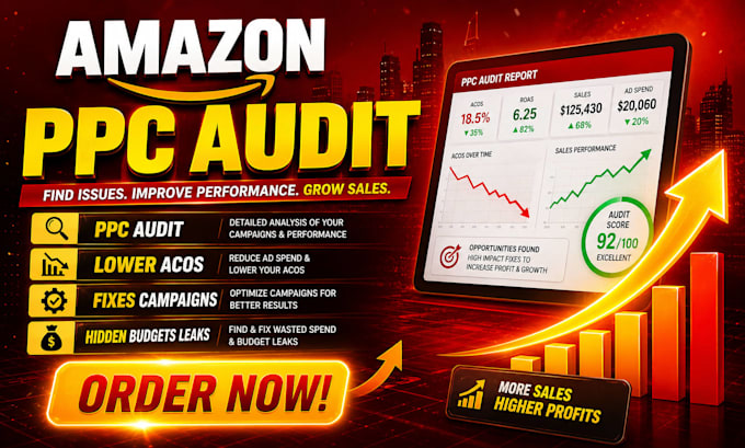 do amazon PPC audit and bid strategy review to reduce acos