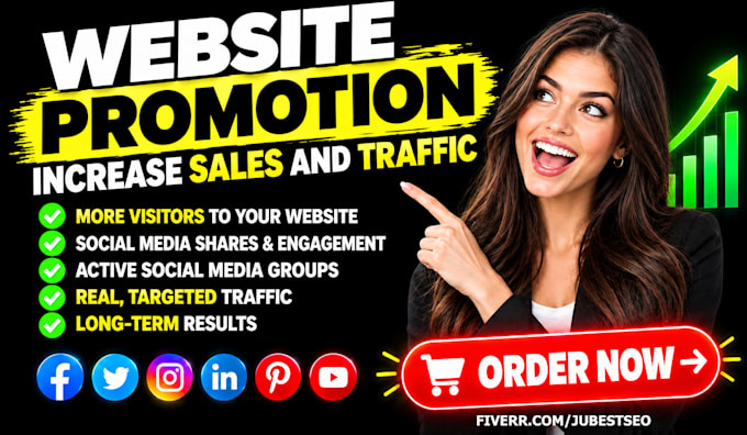 promote your business or website to increase sales and visitors,traffic