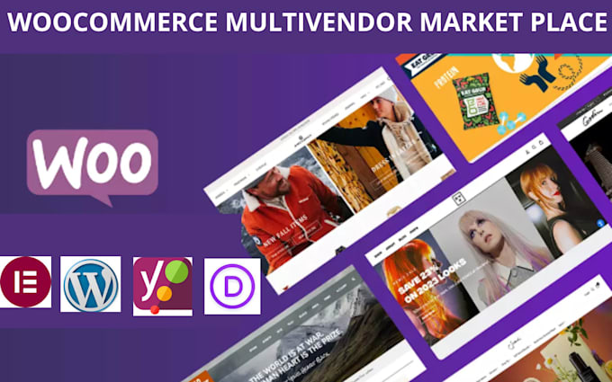 customize multivendor marketplace woocommerce website or online store wordpress