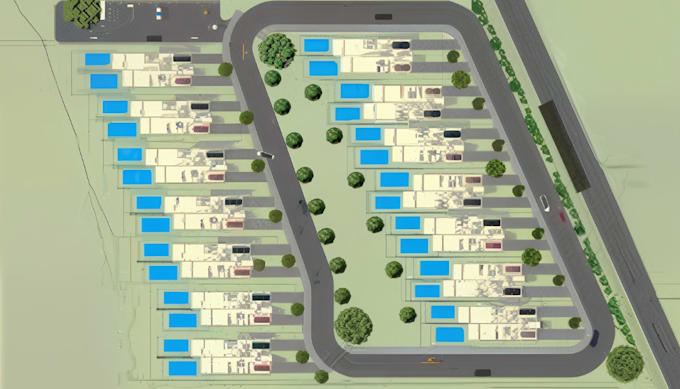 Subdivision Parks Map Concevoir une plan de site, parc de roulottes, subdivision, carte de ...