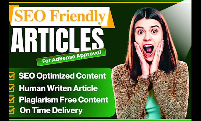 write SEO friendly articles for fast google adsense approval