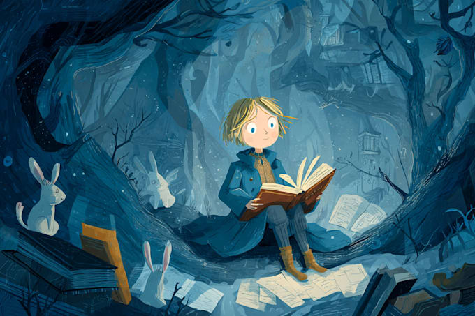 draw fairy tale illustrations for book stories
