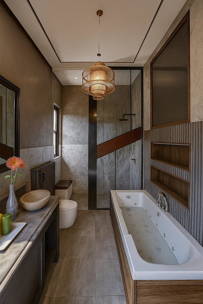 Design your bathroom interior with high quality 3d modeling and ...