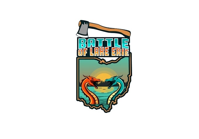 design unique axe throwing tournament logo