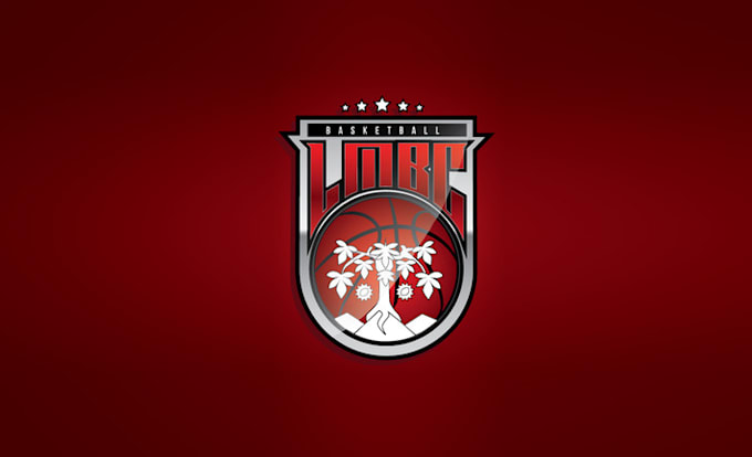 design icon luxurious basket ball logo