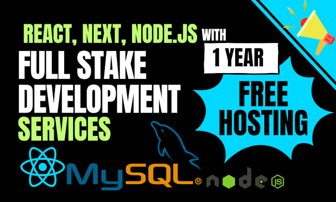 do full stake development as backend frontend website developer in react, nodejs