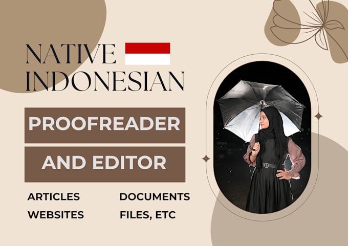proofread and edit as a native indonesian speaker