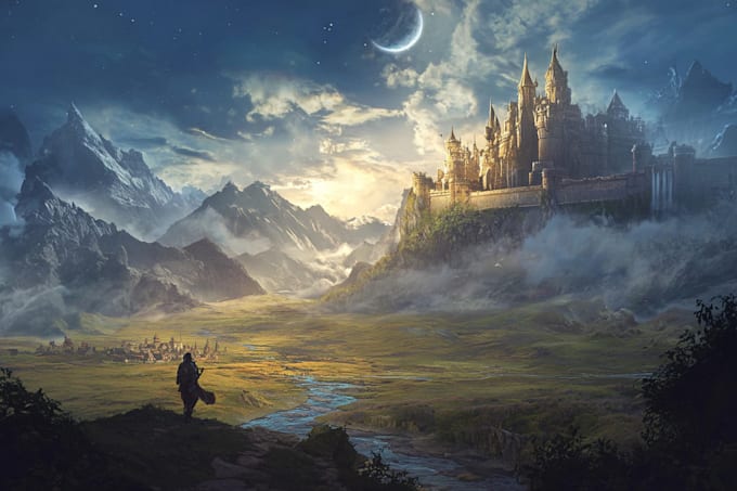 draw fantasy illustrations and covers