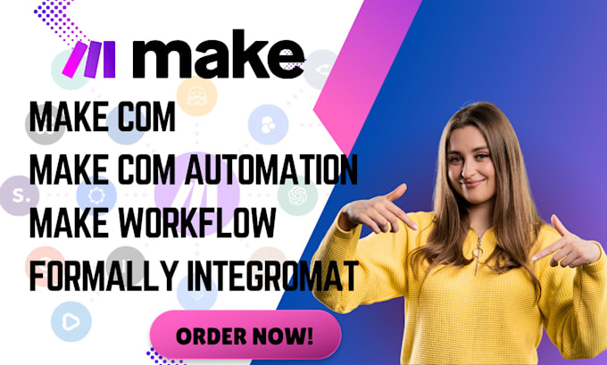 make com automation make com api integration make workflow integromat  scenerio