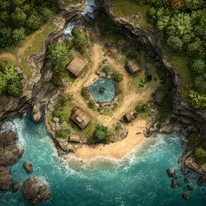 make fantasy game map design