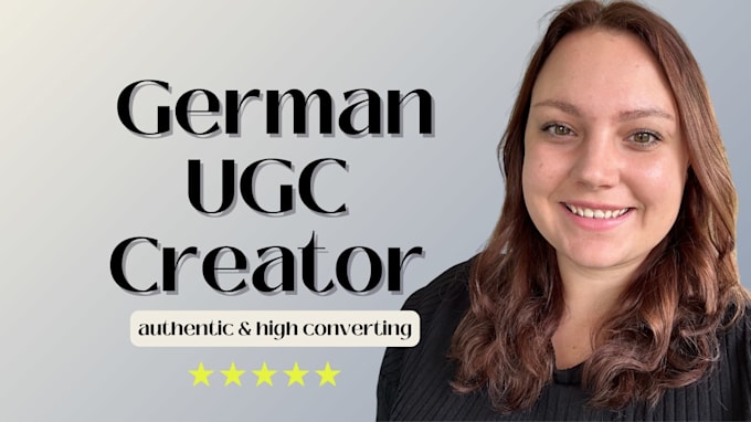 be your german spokesperson and female model
