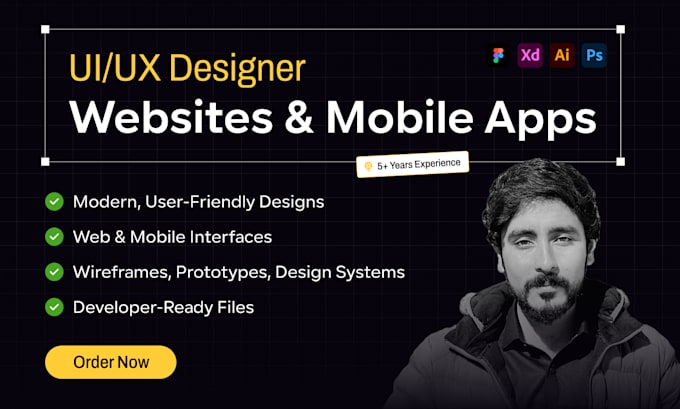 Create modern figma design website and mobile app ui ux by Ibadullah03 ...