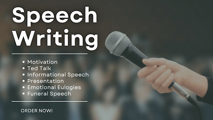 write a compelling and memorable speech tailored to you
