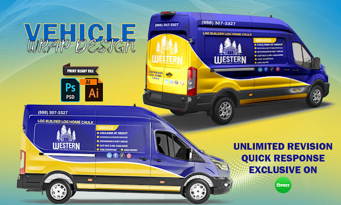 do van wrap, van wrap design, tuck or box trailer wrap, vehicle wrap design