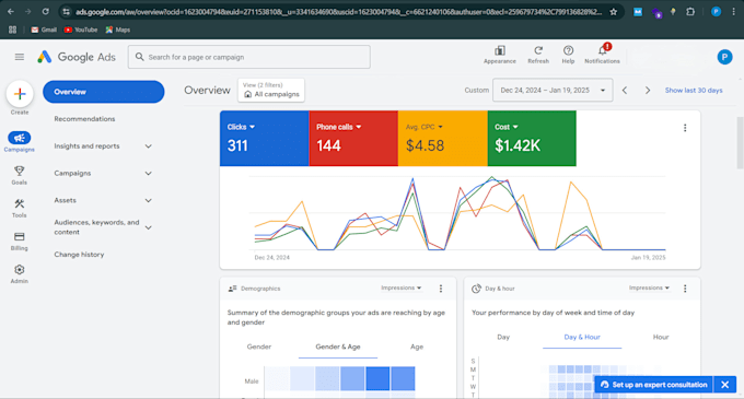 set up and manage google adwords ads and PPC campaigns