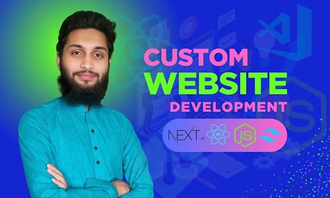 build responsive react js website or next js landing page