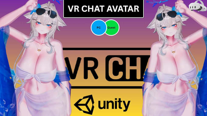 custom vrchat avatar vrc avatar vr character nsfw furry avatar 3d anime avatar