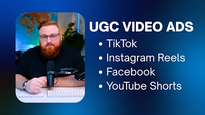 create high quality ugc video ads for tiktok, instagram or facebook