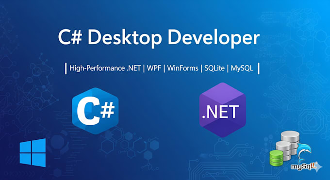 develop windows applications c sharp wpf winforms services apis