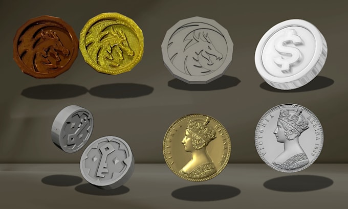 create custom 3d spinning nft crypto coins and animations