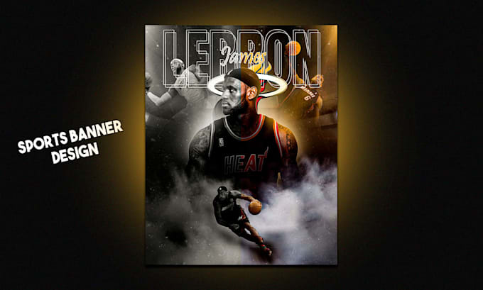 create dynamic and sporty banners for your team or event