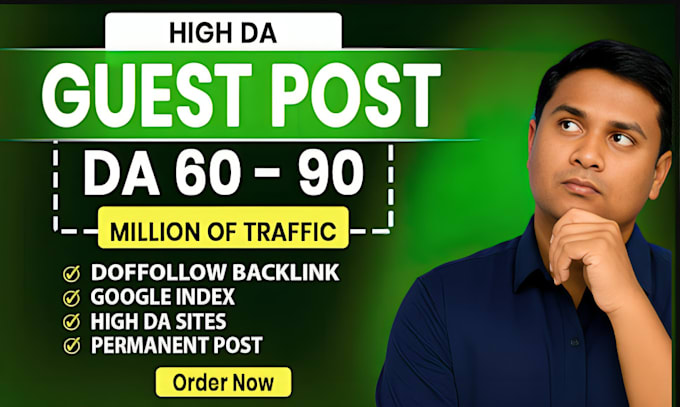 provide high da and DR premium guest posting service
