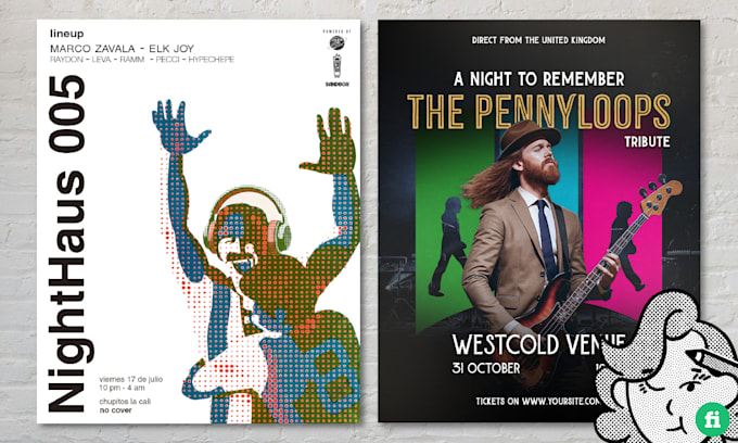 design flyers for your show or event for social media
