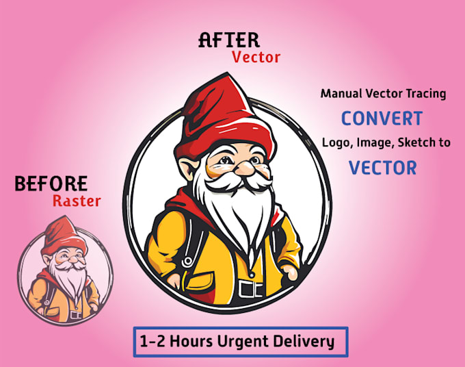 do vector tracing quickly, vectorize image, manual vector tracing