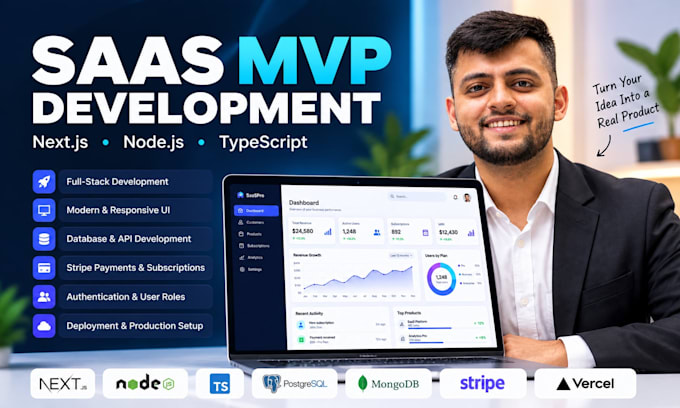 build a saas mvp with nextjs and nodejs