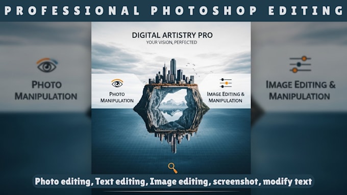 modify text and do text replacement image photo editing with document photoshop