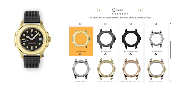 customize and configure watch on shopify kickflip and zakeke