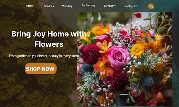 build flower shopify store florist website bouquet flower shop flower website