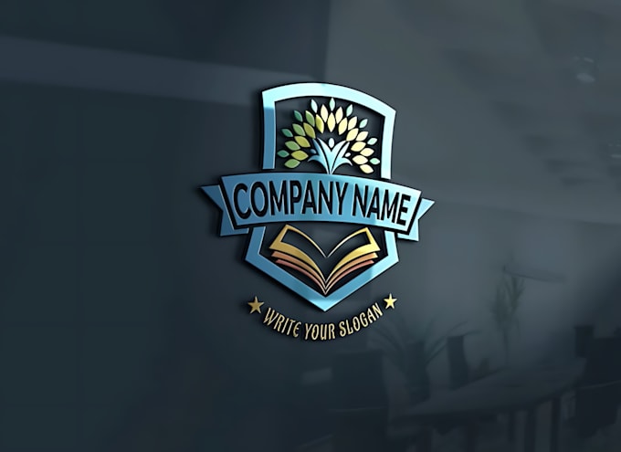 design school, college, university, academy, education logo