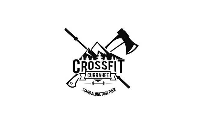 design exclusive powerful crossfit logo