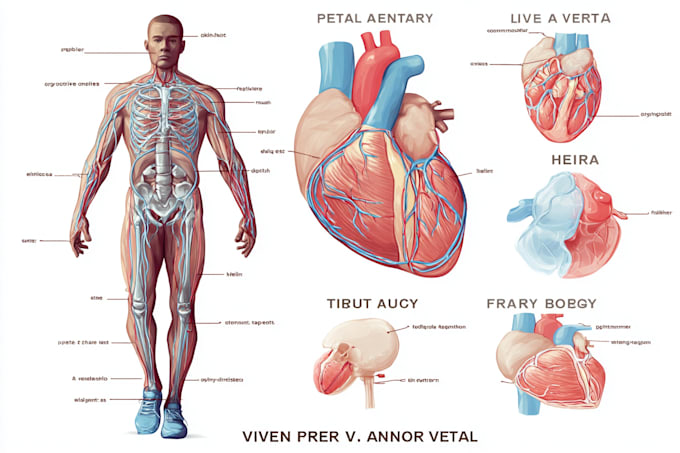 draw exercise, medical and anatomy illustrations