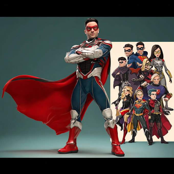 draw you a superhero character