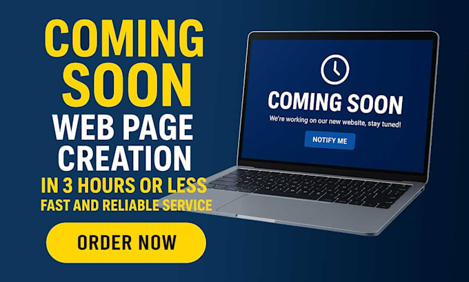 create coming soon page with countdown and  email signup