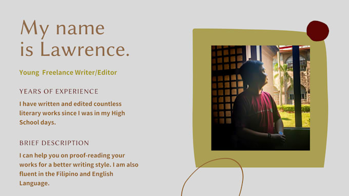 help you on proofreading and suggesting better words